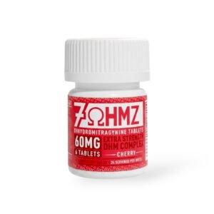 7ohmz dihydromitragynine cherry 60mg chewable tablets